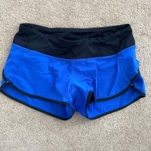 Gently used lululemon speed shorts size 4